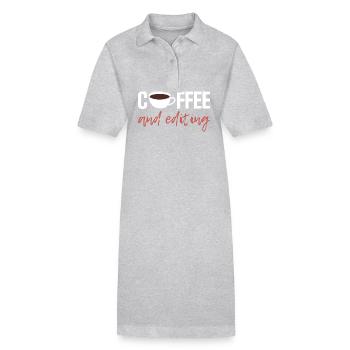 Auteur - Robe polo bio PAIGER Stanley/Stella Femme - gris chiné - Devant