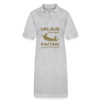 Rafting Abenteuer Schlauchboot Wassererlebnis - Stanley/Stella Frauen Bio-Polokleid PAIGER - Grau meliert - Vorne