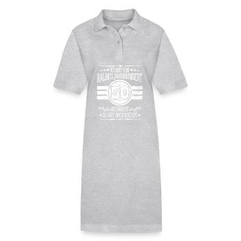 50e anniversaire Un demi-siècle Ça a l’air bien - Robe polo bio PAIGER Stanley/Stella Femme - gris chiné - Devant
