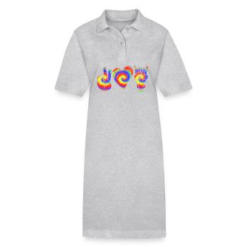 Riding Horse - Stanley/Stella PAIGER Organic Women’s Polo Dress - heather grey - Front
