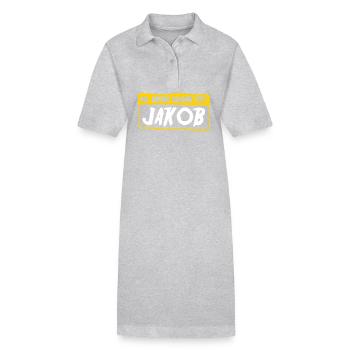 Jacob - Robe polo bio PAIGER Stanley/Stella Femme - gris chiné - Devant