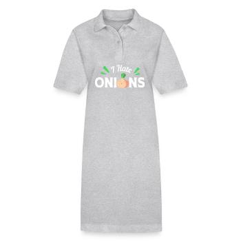 Oignon - Robe polo bio PAIGER Stanley/Stella Femme - gris chiné - Devant