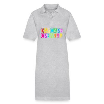 Garderie Éducateur Éducateur - Robe polo bio PAIGER Stanley/Stella Femme - gris chiné - Devant