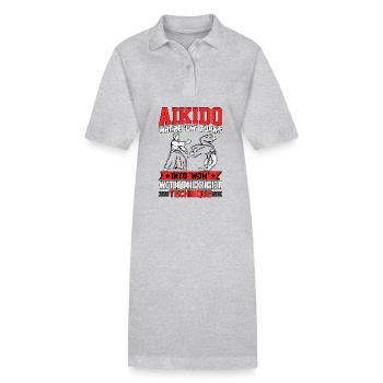 Aikido, wo mit dem Richtigen aus dem Au ein Wow wird - Stanley/Stella Frauen Bio-Polokleid PAIGER - Grau meliert - Vorne
