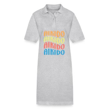 Aikido - Stanley/Stella Frauen Bio-Polokleid PAIGER - Grau meliert - Vorne