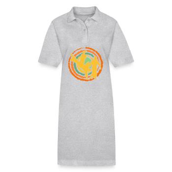 Aikido - Stanley/Stella Frauen Bio-Polokleid PAIGER - Grau meliert - Vorne