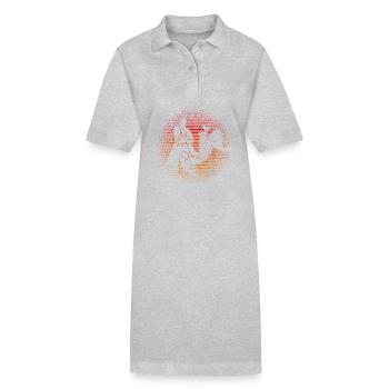 Aïkido - Robe polo bio PAIGER Stanley/Stella Femme - gris chiné - Devant