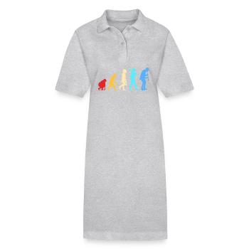 Klarinette - Stanley/Stella Frauen Bio-Polokleid PAIGER - Grau meliert - Vorne