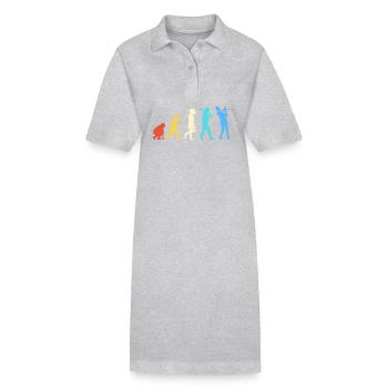 Trombone - Robe polo bio PAIGER Stanley/Stella Femme - gris chiné - Devant