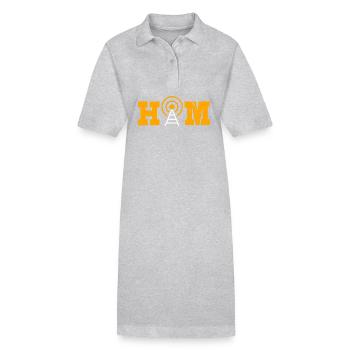 Amateur Radio Radio - Robe polo bio PAIGER Stanley/Stella Femme - gris chiné - Devant