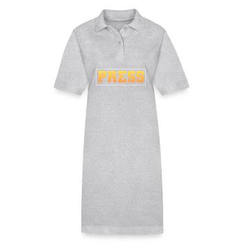 Author Press (Media) - Stanley/Stella PAIGER Organic Women’s Polo Dress - heather grey - Front