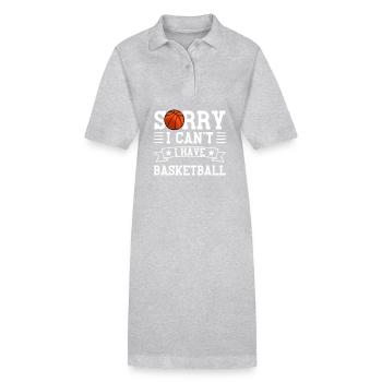 Entschuldigung, ich habe Basketball - Stanley/Stella Frauen Bio-Polokleid PAIGER - Grau meliert - Vorne