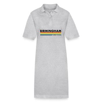Birmingham UK Britisch Brite - Stanley/Stella Frauen Bio-Polokleid PAIGER - Grau meliert - Vorne
