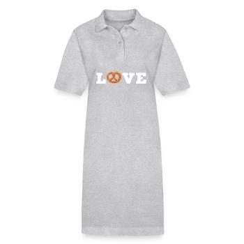 bretzel - Robe polo bio PAIGER Stanley/Stella Femme - gris chiné - Devant
