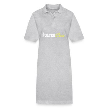 Polter Crew Verlobung Hochzeit - Stanley/Stella Frauen Bio-Polokleid PAIGER - Grau meliert - Vorne