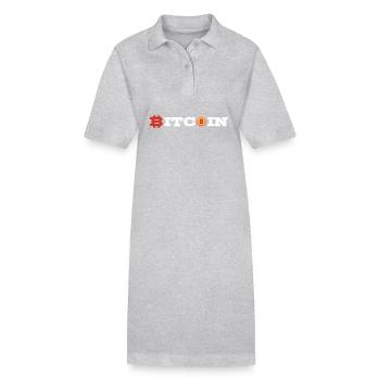 Bitcoin - Stanley/Stella Frauen Bio-Polokleid PAIGER - Grau meliert - Vorne