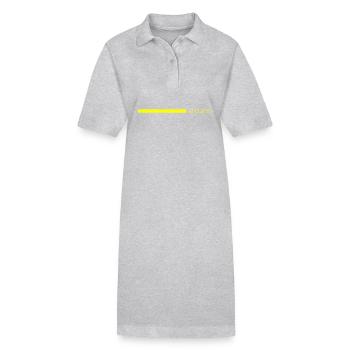 2025 Accident vasculaire cérébral - Robe polo bio PAIGER Stanley/Stella Femme - gris chiné - Devant