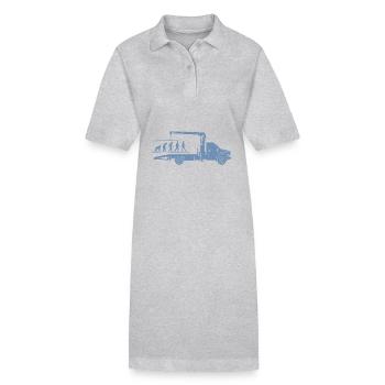Dépanneuse Evolution Silhouette Minimaliste - Robe polo bio PAIGER Stanley/Stella Femme - gris chiné - Devant