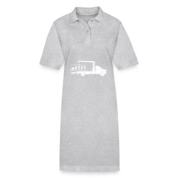 Dépanneuse Evolution Silhouette Minimaliste - Robe polo bio PAIGER Stanley/Stella Femme - gris chiné - Devant
