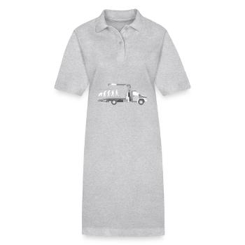 Dépanneuse Evolution Silhouette Minimaliste - Robe polo bio PAIGER Stanley/Stella Femme - gris chiné - Devant