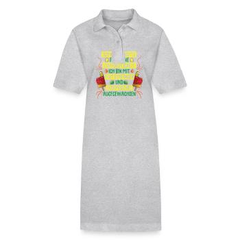 Flutschfinger & Lick Mussel sont ambigus - Robe polo bio PAIGER Stanley/Stella Femme - gris chiné - Devant