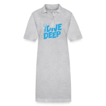 Plongeur d’apnée Dive Deep - Robe polo bio PAIGER Stanley/Stella Femme - gris chiné - Devant