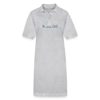 Tai Chi Schattenboxen Kampfkunst Taijiquan - Stanley/Stella Frauen Bio-Polokleid PAIGER - Grau meliert - Vorne