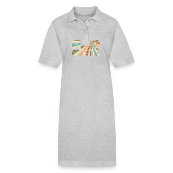 Musique Pop Musique Genre Chanteurs Stars - Robe polo bio PAIGER Stanley/Stella Femme - gris chiné - Devant