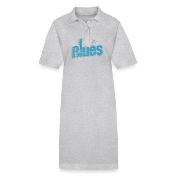 Blues Musik Chicago Blues Trompete - Stanley/Stella Frauen Bio-Polokleid PAIGER - Grau meliert - Vorne