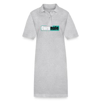 Cornhole Spiel Freizeit Hobby - Stanley/Stella Frauen Bio-Polokleid PAIGER - Grau meliert - Vorne