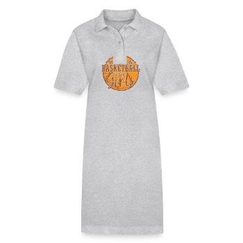 Silly Boys Basketball is for Girls Frauen Sport - Stanley/Stella Frauen Bio-Polokleid PAIGER - Grau meliert - Vorne