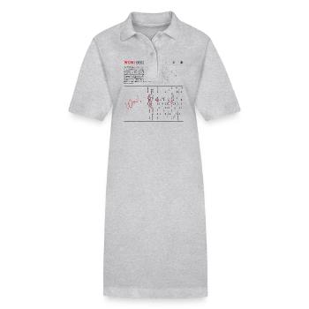 Beeindruckend! Signal - 6EQUJ5 - Lustige nerdige Wissenschaft & - Stanley/Stella Frauen Bio-Polokleid PAIGER - Grau meliert - Vorne