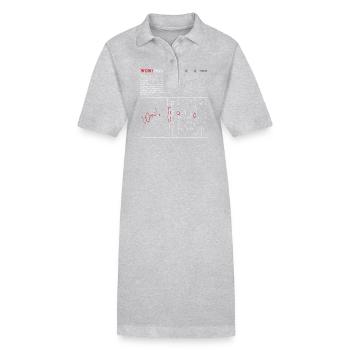 Pleurage! Signal - Le signal radio le plus mystérieux de tous les temps - Robe polo bio PAIGER Stanley/Stella Femme - gris chiné - Devant