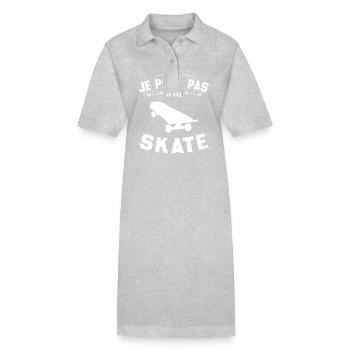 Ich kann nicht skaten - Stanley/Stella Frauen Bio-Polokleid PAIGER - Grau meliert - Vorne