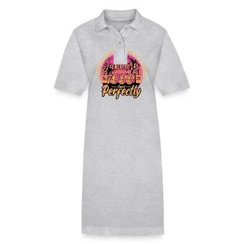 January 1955 Anniversary 1955 January 1955 - Stanley/Stella PAIGER Organic Women’s Polo Dress - heather grey - Front