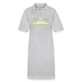 Grüne Ernte Freude - Stanley/Stella Frauen Bio-Polokleid PAIGER - Grau meliert - Vorne
