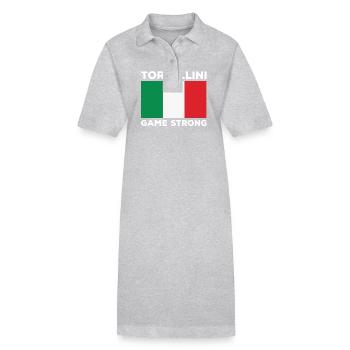 Tortellini Game Strong - Stanley/Stella Frauen Bio-Polokleid PAIGER - Grau meliert - Vorne