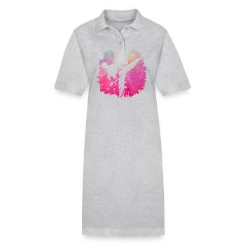 Taekwondo - Stanley/Stella Frauen Bio-Polokleid PAIGER - Grau meliert - Vorne