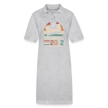 Zeitreise Geburtstag 2012 - Stanley/Stella Frauen Bio-Polokleid PAIGER - Grau meliert - Vorne