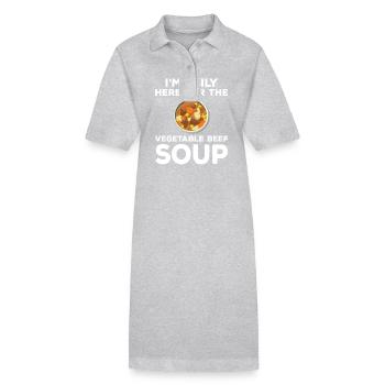 Rezept fürGemüse Gemüse-Rindfleischsuppe Kostüm - Stanley/Stella Frauen Bio-Polokleid PAIGER - Grau meliert - Vorne
