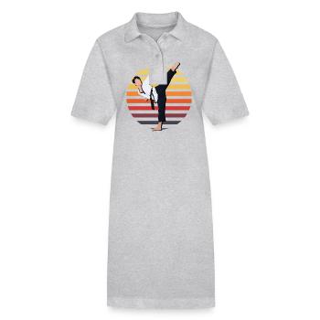 Taekwondo - Stanley/Stella Frauen Bio-Polokleid PAIGER - Grau meliert - Vorne