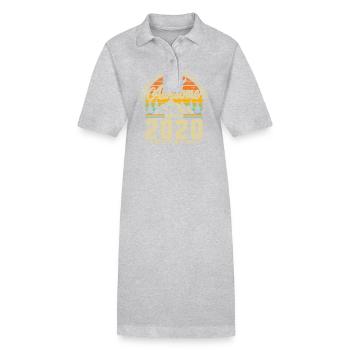 Inspirierendes 2020 Jahrgang Vintage Design - Stanley/Stella Frauen Bio-Polokleid PAIGER - Grau meliert - Vorne