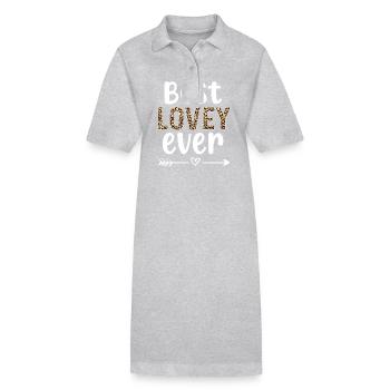 Meilleur Lovey Lovey Grand-mère Appréciation Lovey - Robe polo bio PAIGER Stanley/Stella Femme - gris chiné - Devant