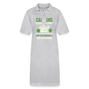 Camping-car Camping-car Camping Camping - Robe polo bio PAIGER Stanley/Stella Femme - gris chiné - Devant