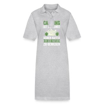 Camping-car Camping-car Camping Camping - Robe polo bio PAIGER Stanley/Stella Femme - gris chiné - Devant