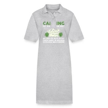 Camping-car Camping-car Camping Camping - Robe polo bio PAIGER Stanley/Stella Femme - gris chiné - Devant