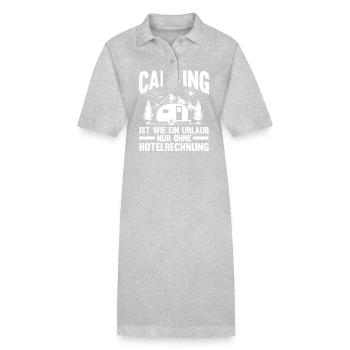 Camping-car Camping-car Camping Camping - Robe polo bio PAIGER Stanley/Stella Femme - gris chiné - Devant