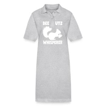 Funny Squirrel Lover T-shirt - Stanley/Stella PAIGER Organic Women’s Polo Dress - heather grey - Front