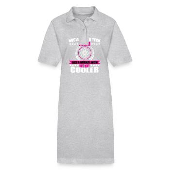 Nuklearmedizinischer Technologe Mama - Stanley/Stella Frauen Bio-Polokleid PAIGER - Grau meliert - Vorne