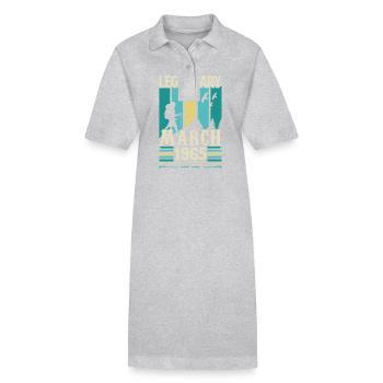 März 1965 Geburtstag, Jahrgang März 1965 Geschenk. - Stanley/Stella Frauen Bio-Polokleid PAIGER - Grau meliert - Vorne